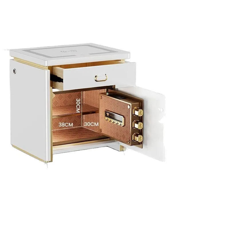 Smart bedside table, fireproof and anti-theft safe, household concealed safe 20CM local tyrant gold electronic password