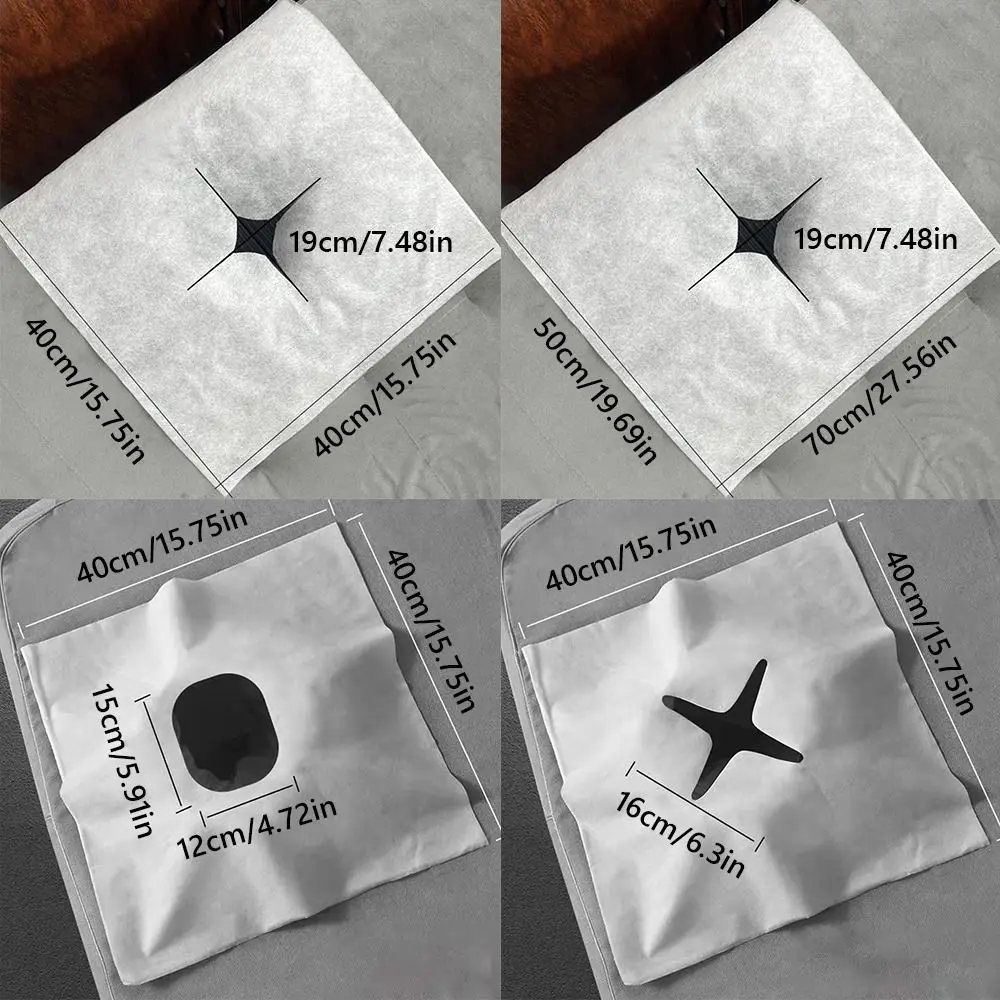100PCS Usa E Getta Tavolo Da Massaggio Foro Asciugamano Bellezza Essenziale Addensare Tavolo Poggiatesta Coperture Tessuto Non tessuto Strumento di Trucco