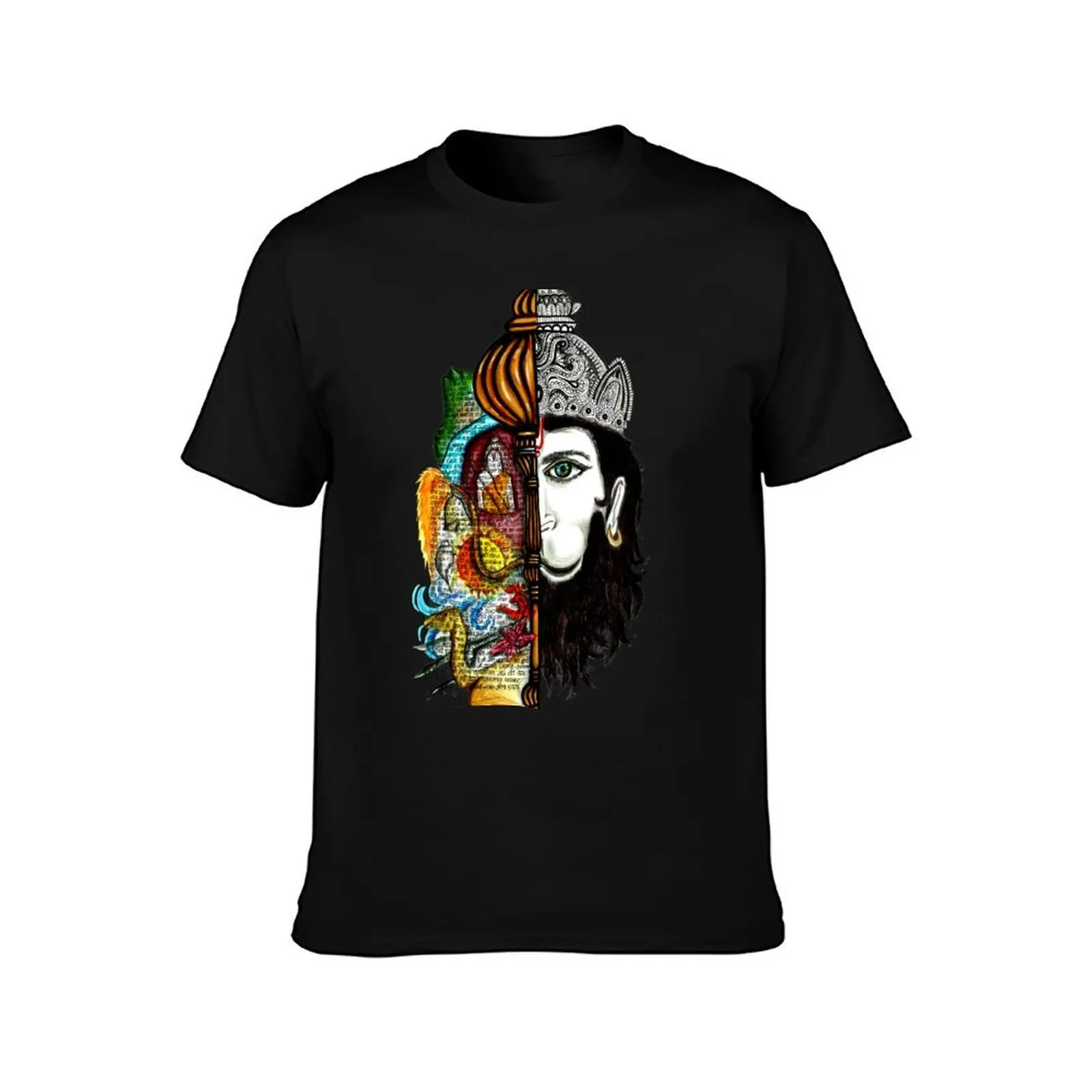 Lord Hanuman T-Shirt Street Fashion Casual Tee Shirt T-Shirt