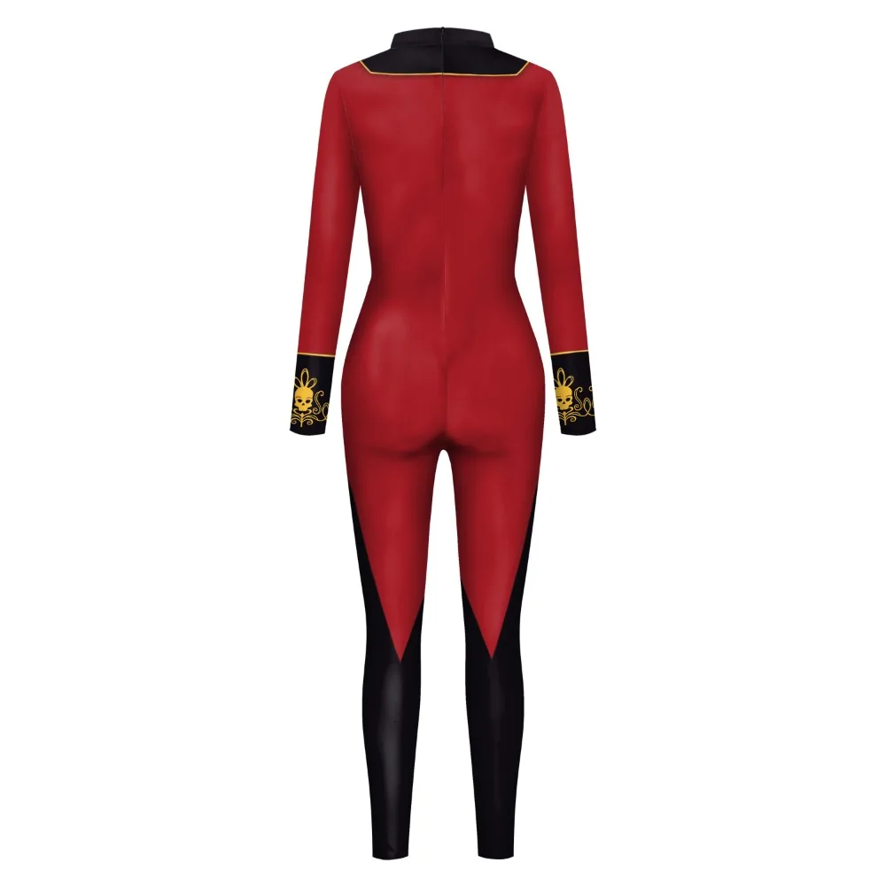 Fato de Esqueleto Feminino Halloween Bodysuit, Stretch, Macacão Magro, Macacão Feminino, Roupa Zentai Festa, Catsuit, Manga Longa, Palco Fino, 3D