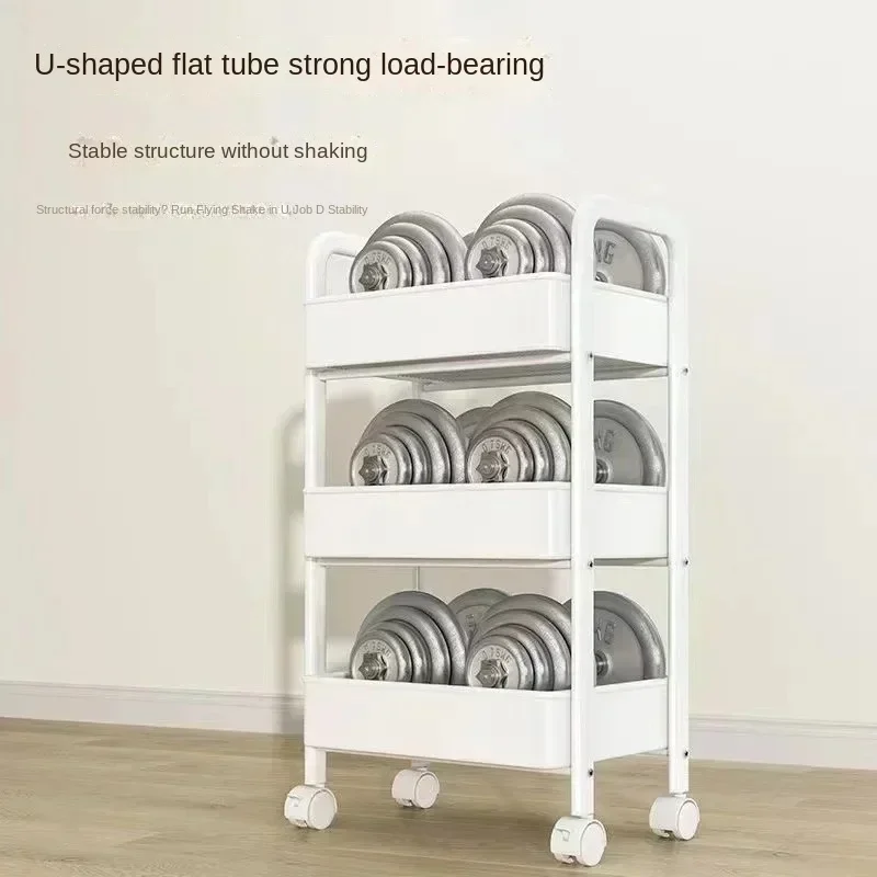 Multi-Layer Storage Rack Snack Cart Trolley Organizer Household Kitchen Multifunctional Cart with Wheels Home Accessories