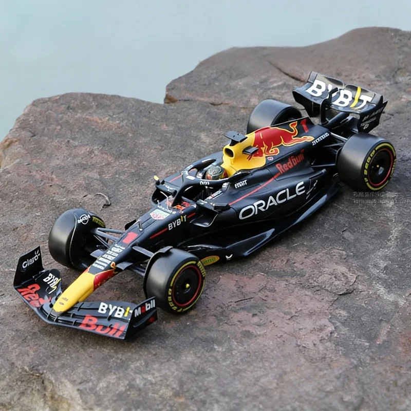 

1:18 2023 Чемпион Red Bull RB19 1 # Модель гоночного автомобиля Verstappen из сплава Formula One, литая под давлением модель спортивного автомобиля, имитация подарков для детей