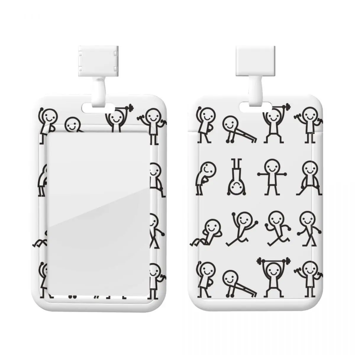 

Custom Neck Lanyard Card Holder Stick Figure Card Badge Holder For Subway Bank Card Lanyard Credential Badge Holder Factories