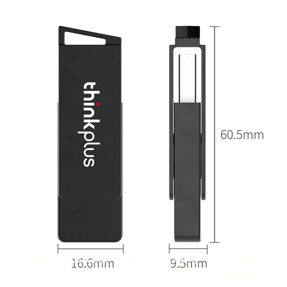 Thinkplus MU241 Pendrive USB3.0 Metal U Disk Rotatable USB Flash Drive Pen Drives 32GB/64GB/128GB/256GB High-speed Memory Stick