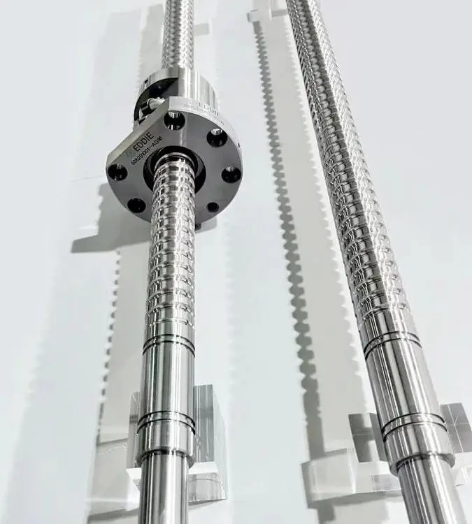 High Precision External Recirculating Ball Screws CNC Steel Ball Roller Screw Compact Design Solution Lead Screw Nut Bearing