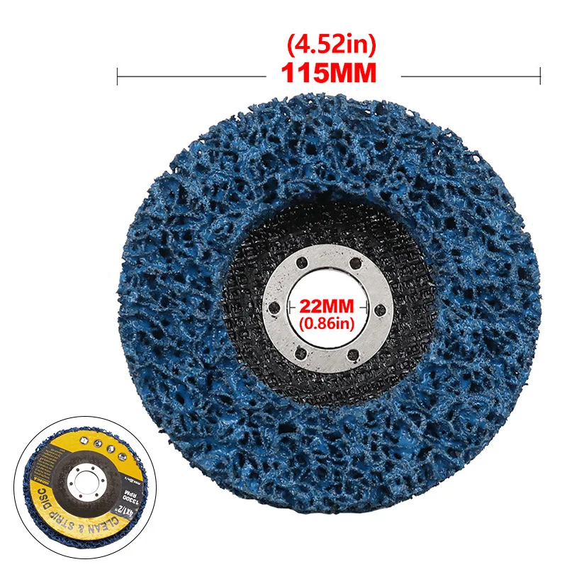 100mm/115mm/125mm Coral Disc Poly Strip Disc Roest Remover Schurende Wiel Voor Haakse slijper Verf Roest Verwijderen Schoon Schurende