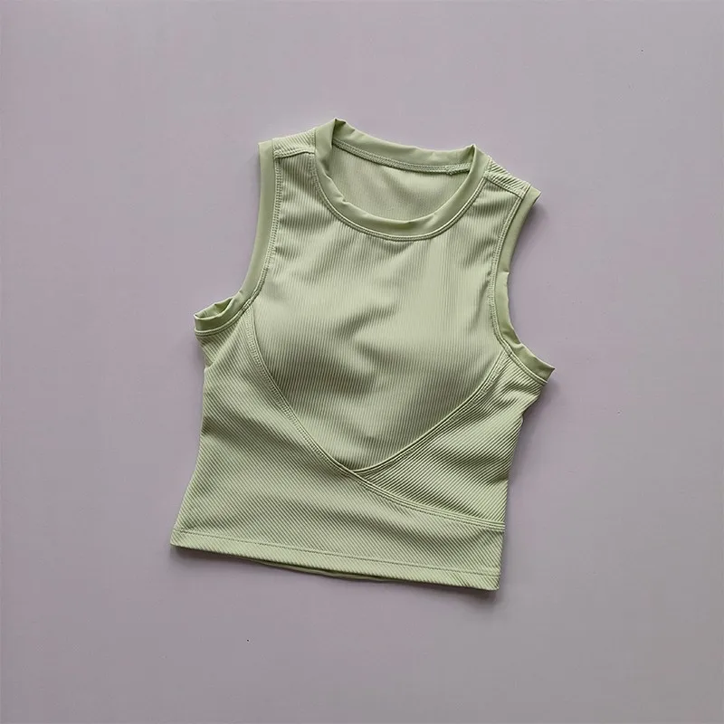 Damen Yoga-BH Hochfester Stoßfester Sport-BH Gepolsterte Sport-Unterwäsche Push-Up Fitness-Top Lauf-BH Gym-BH – Detail 13