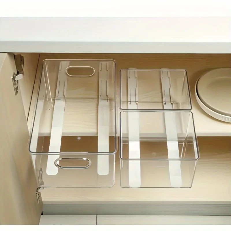 Heavy-duty Silent Roller Kitchen Cabinet Pull-out Basket Slide Rails | Drawer Storage Basket Telescopic Tracks