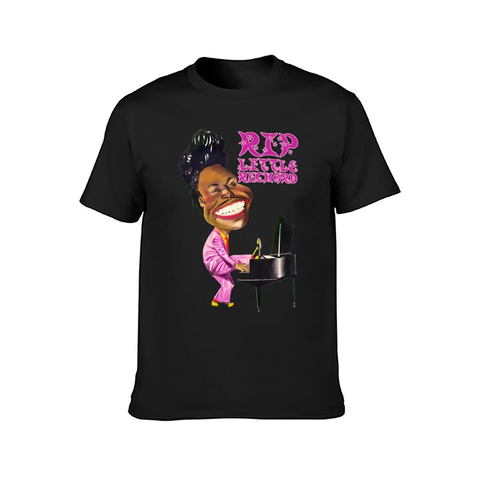 Rip little richard T-Shirt aesthetic clothes summer top new edition customs men workout shirt