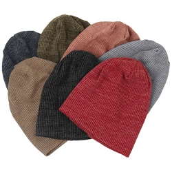 Women New Fashion Adult Stripes Skullies Beanies Autumn Winter Warm Casual Floral Knit Hat Outdoor Turban Beauty Brand Bonnet
