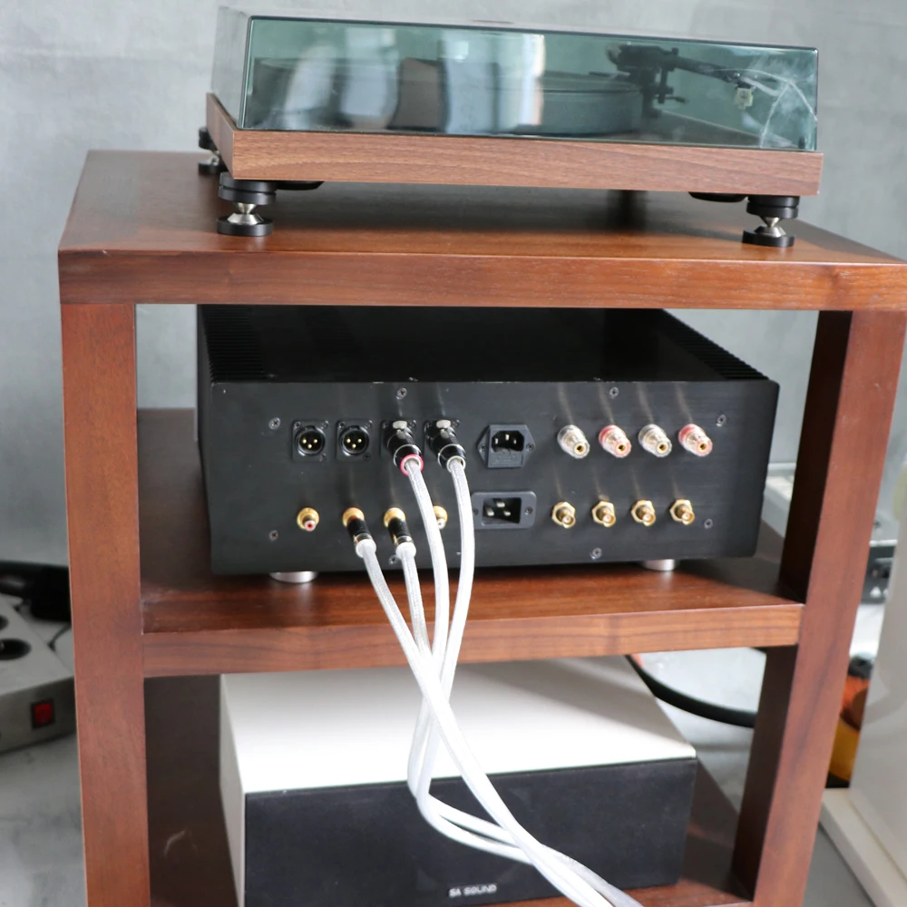 Paar Reines Silber RCA-Kabel Sterling Silber Signalkabel Kohlefaser XLR-Kabel Verbindungskabel Audio-Kabel PSS Reines Silber – Detail 9