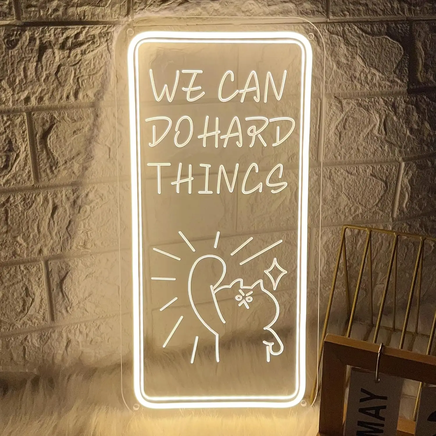 

Неоновая вывеска «Мы можем делать сложные вещи» с USB-питанием, регулируемая LED-подсветка, декор для стен спальни, игровой комнаты, гостиной, подарки для вечеринок