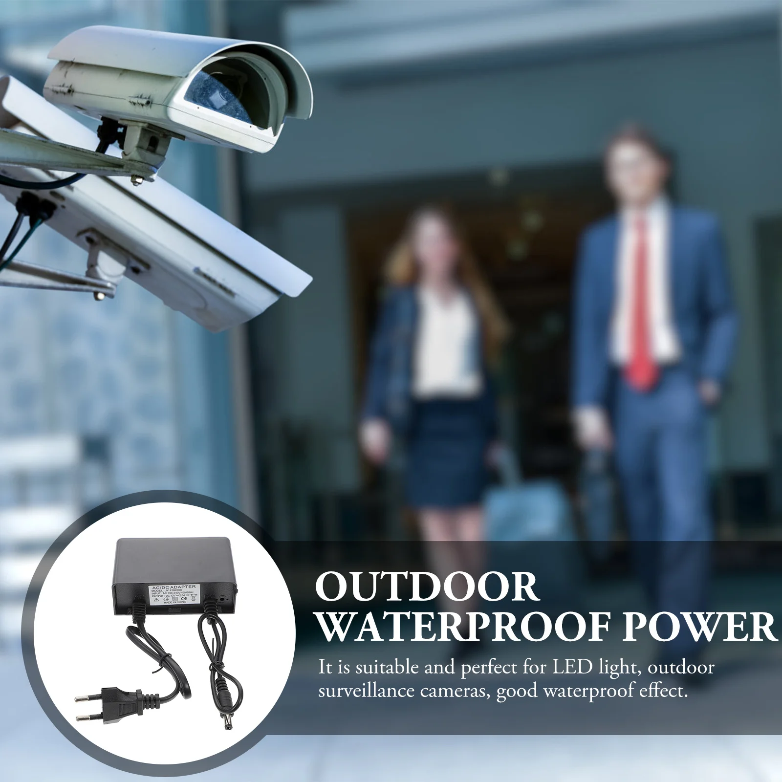 

Waterproof Dc Power Supply Adapter for LED Light Outdoor Stable Output Energy Saving Eu Plug LED Light Power Adapter