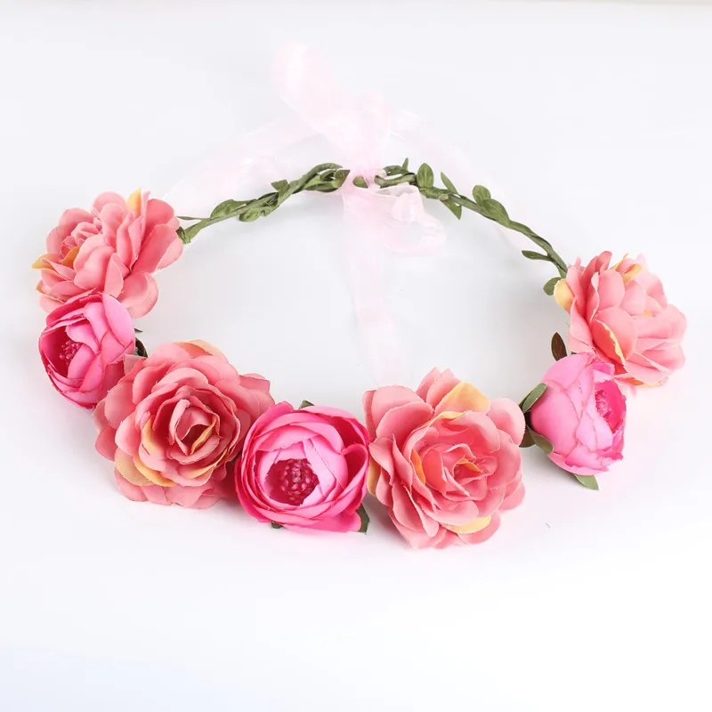 Boho Headwear Artifical Flowers Bridal Accessories Marriage Party Headbands Hairstyles Garland tocado para cabello novia