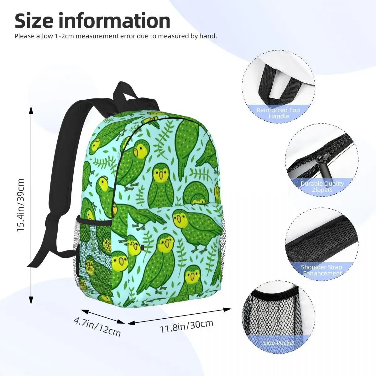 Kakapo zaini ragazzi ragazze Bookbag moda bambini borse da scuola zaino per Laptop borsa a tracolla grande capacità