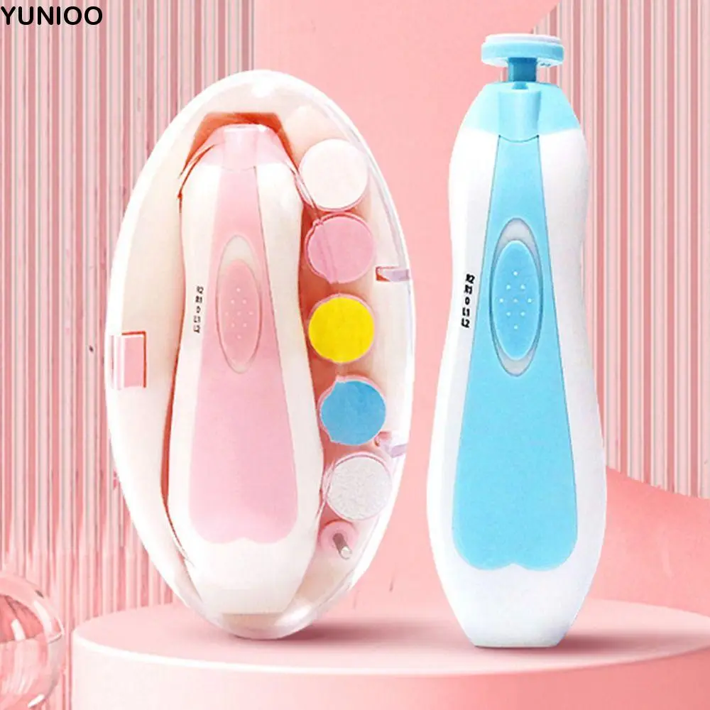 

Multifunction Electric Baby Nail Trimmer Anti-clamping 6 Grinding Heads Baby Nail File Clippers Anti-scratch Low Noise