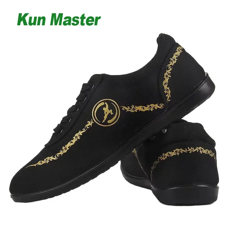 Canvas Kung Fu Shoes Martial Arts Shoes Lightweight Flexible Non Slip Breathable Wushu Shoes for Men Women Practice Taichi