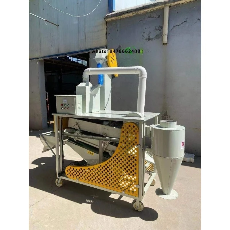500-1000kg/h Wheat Cleaning Machine Commercial Grain Seed Cleaner with Gravity Separator Machine