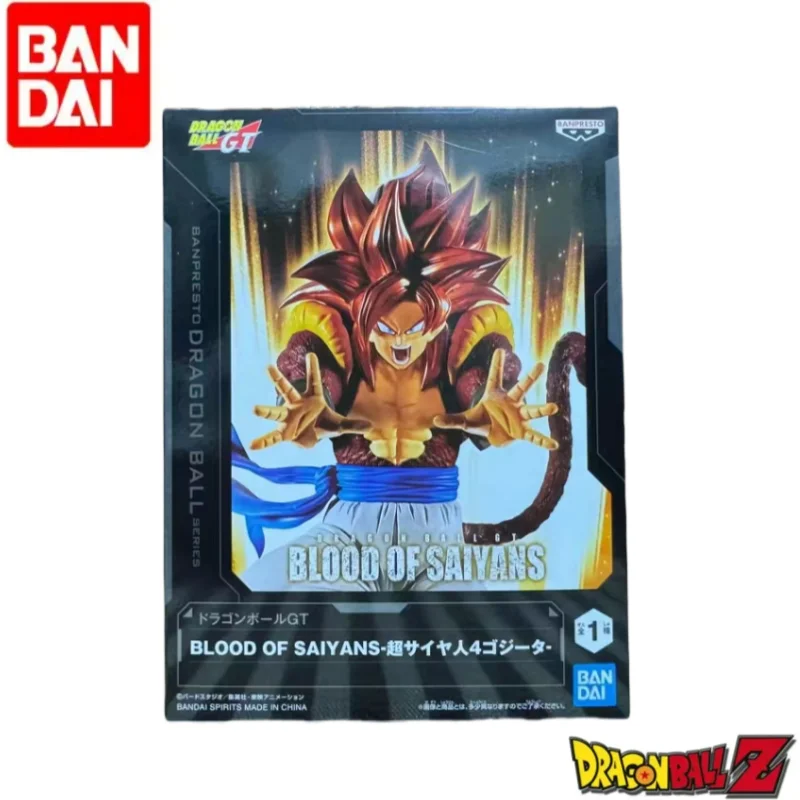 متوفر في المخزون بانداي الأصلي لعبة دراغون بول بانبريستو جوجيتا تمثال نموذج الحلي تمثال هدايا العيد أنيمي البضائع اللعب