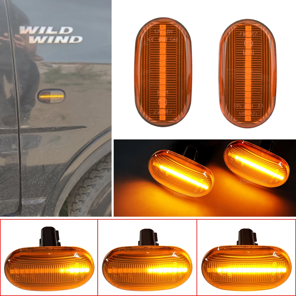 1Pair Super Bright For Suzuki Jimny JB64W Sierra JB74W JB23W Lapin Carry Truck LED Turn Signal Light Flashing Side Repeater Lamp