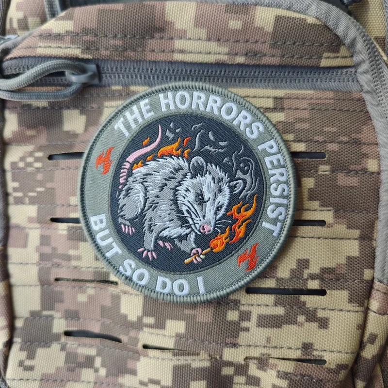 2026 New Patches, The Horrors Persist But So Do I Morale Badges, For Clothing, Hats, Backpacks, etc., Hook and Loop