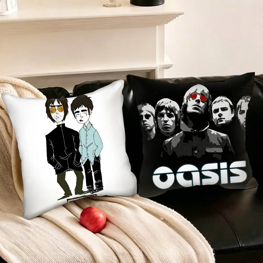 

O-Oasis Band C-Classic Anime Pillowcase for Sofa Room Office Decor Printing Protector Cushion Cover Valentine gift Custom