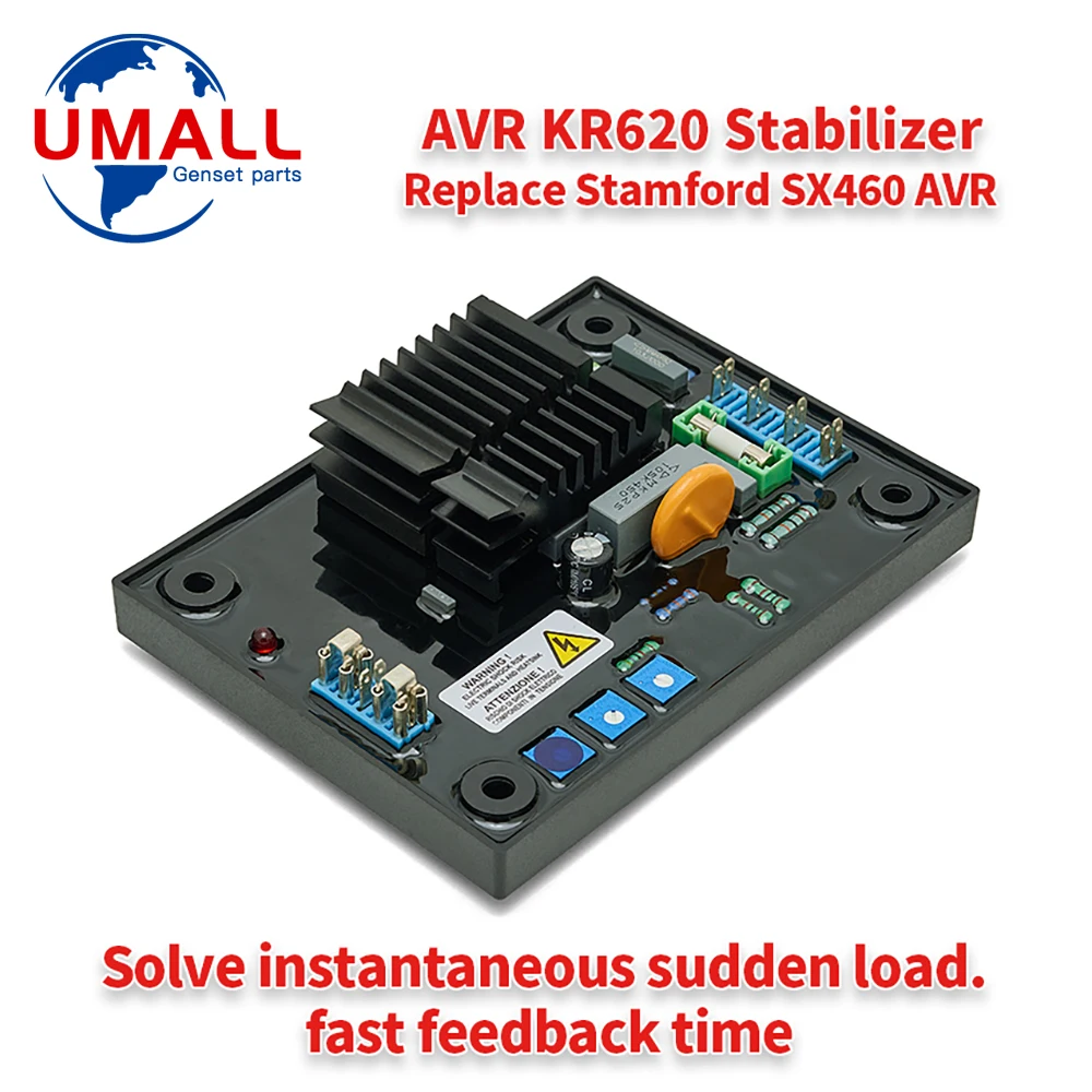 

AVR KR620 Power Generator Stabilizer Control Unit Alternator Diesel Genset Parts Accessories