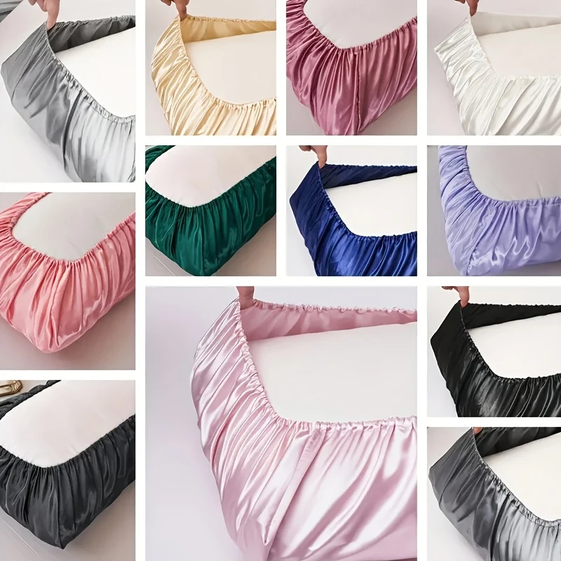 Decorative Sofa Cushion Covers Luxurious Travel Elastic Band Satin Pillow Covers for Hair and Skin Bedding Silk Satin Pillowcase