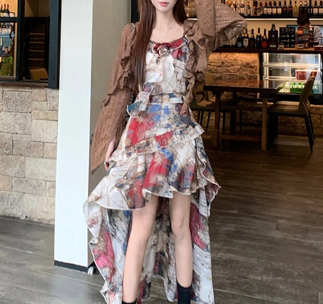 Elegant Vintage jacquard Chic แขนกุด fairycore ชุดราตรี High Street Plus ขนาดเสื้อผ้า