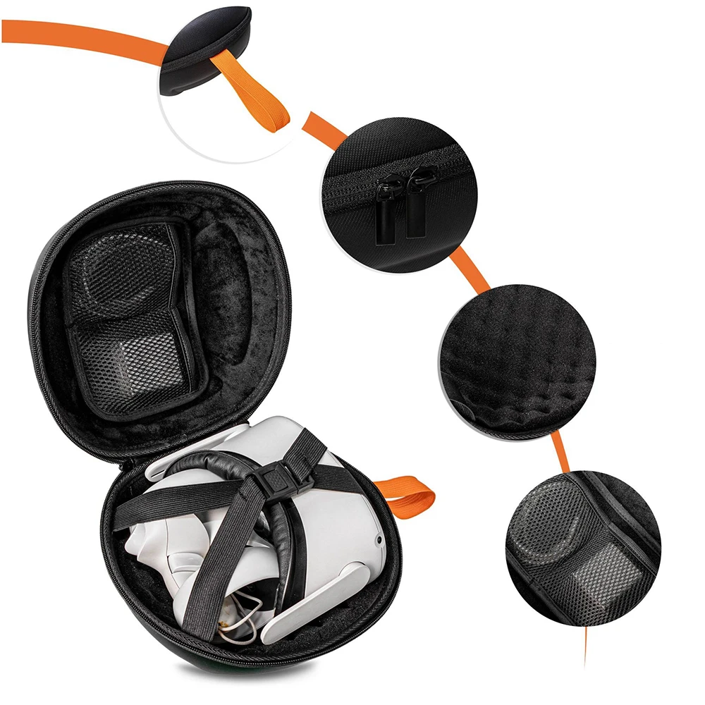 Twarda torba EVA do okularów Oculus Quest 3 VR All-In-One Machine Box Wirtualna rzeczywistość Zintegrowany futerał podróżny do przenoszenia maszynowego