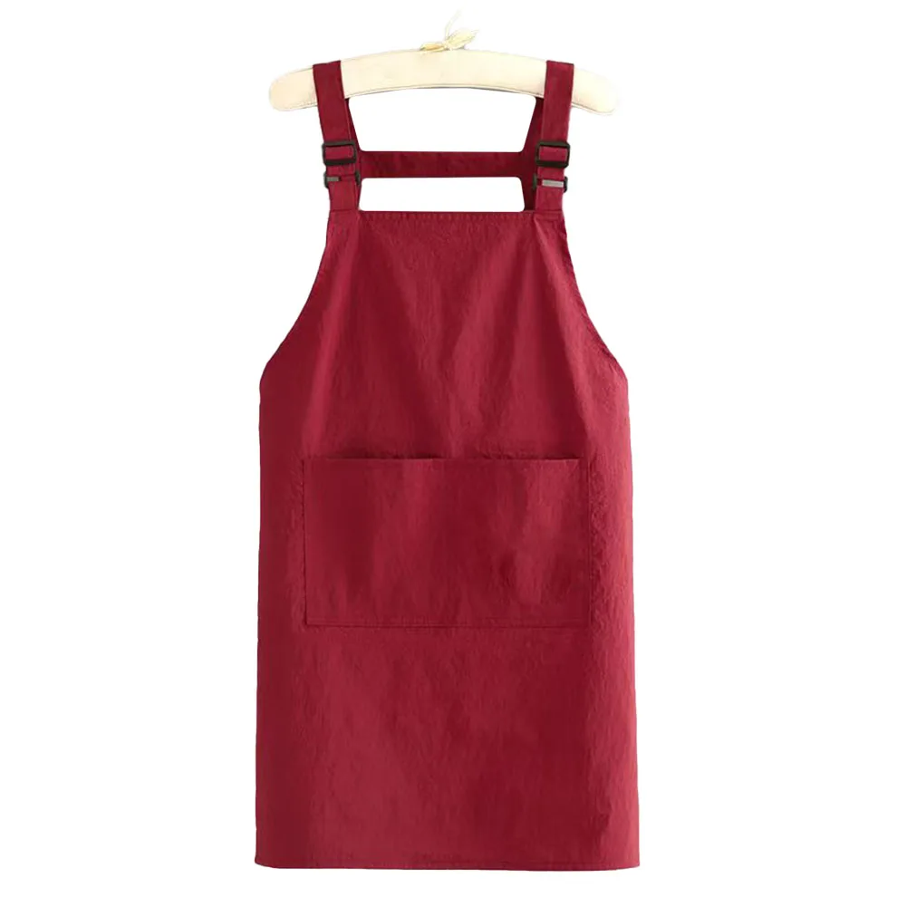 Apron Clothes Adjustable Apron Green Kitchen Cooking Apron Cooking Accessories Customizable Fit Polyester Material