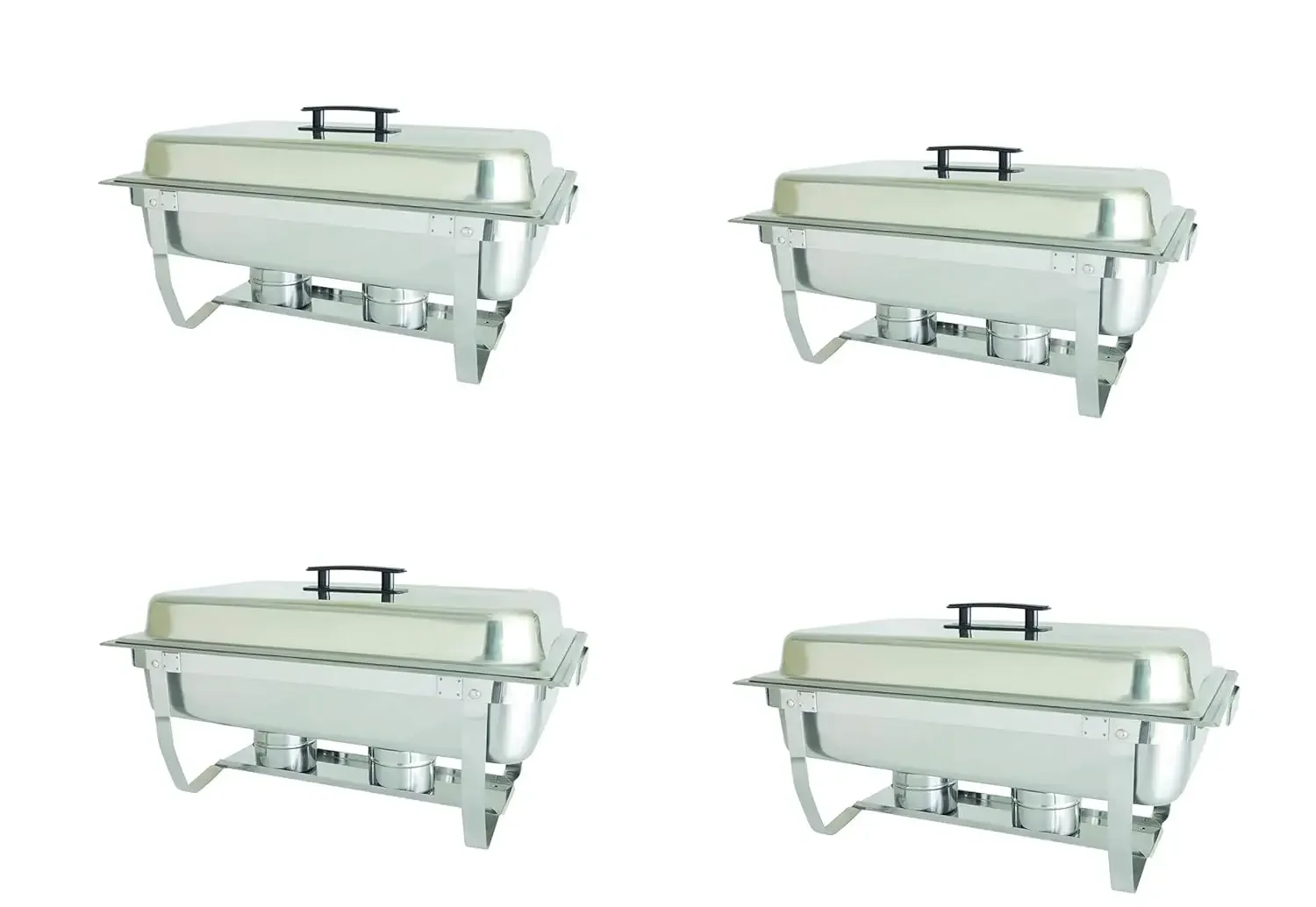 M.V. Trading Chafer 4 Pack Premier Chafers Stainless Steel Chafer Dish 8 Qt. Capacity (Quantity 4 Chafing Dish Sets) Brand New