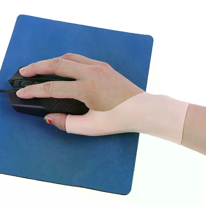 2PCS/1Pair Silicone Gel Wrist Thumb Support Gloves Arthritis Pressure Corrector