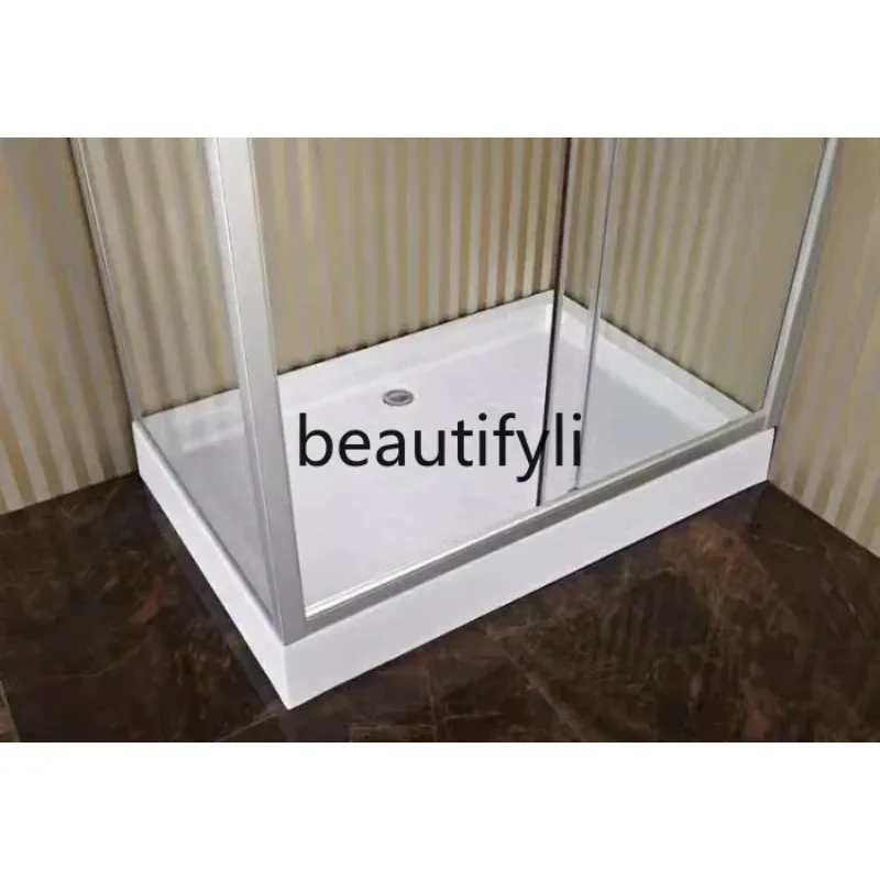 AY55   Simple bath room 3C tempered glass partition sand silver aluminum alloy bathroom