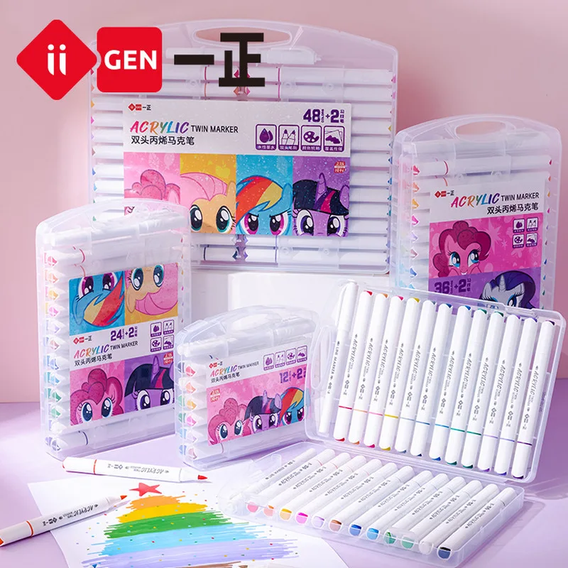 

48colors Kwaii Cartoon Art Markers For Adult /Children Coloring Lettering Painting Cute Single-Head Mark Pens Back To School