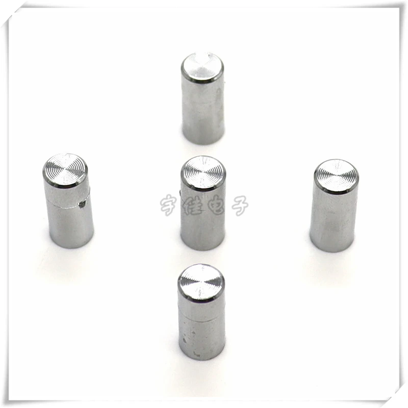 10PCS Electroplated Sun Pattern Button Cap 6*6 Series Tact Switch Button Cap Round Hole 3.2MM Silver 7*15MM