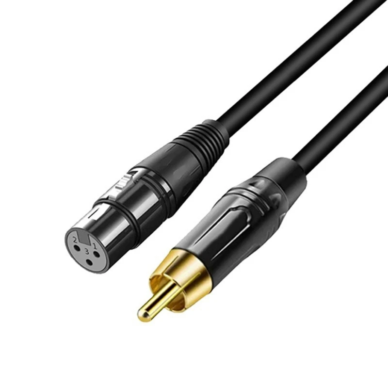 Professional RCAs to XLRs Converter Wire Audios Cable With Noise reductions Design 83CF