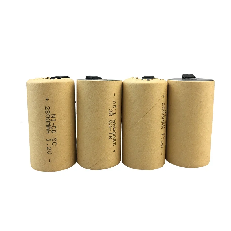 SC1.2V 2800mah Nickel Cadmium Rechargeable Battery Suitable for Electric Drilling Tools, with Built-in Gasket