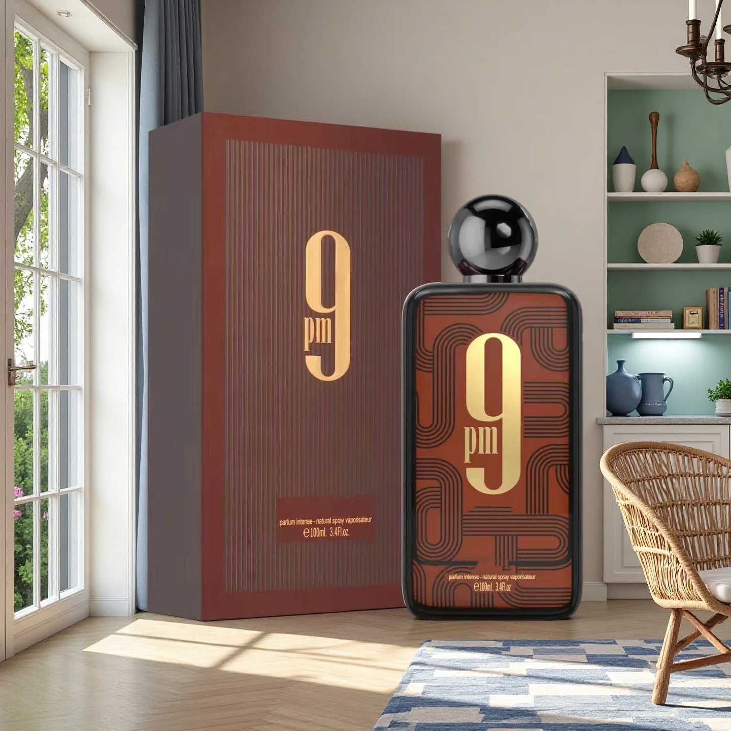 9 pm Elixir van Afnan Unisex Parfum - 100ml Intense Parfum, Rijke, Langdurige Geur voor Elke Gelegenheid