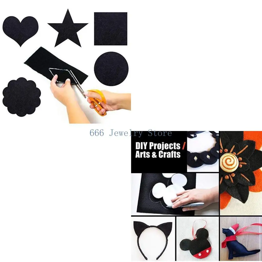 F2TD Sheets with Sticky Back Jewelry Box Liner Furniture Protector Pads