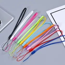 50Pcs Nylon Mobile Phone Lanyard Short Color Water Cup Lanyard Speaker Small Fan Walkie-talkie Anti-lost Wrist Rope Pine Nut Rop