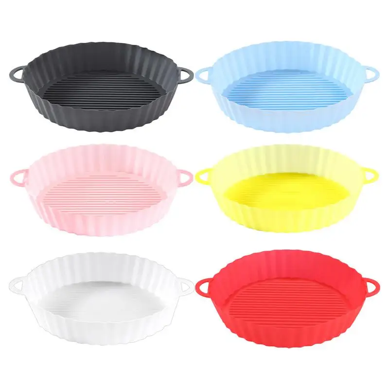 Square Airfryer Liners Heat-resistant Baking Basket Kitchen Grill Tray Reusable Baking Pot Oven Tray Household Baking Accessory