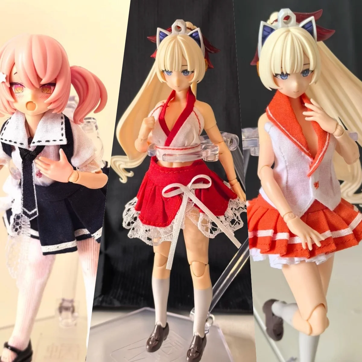

【No Figure】1/12 Scale Female Soldier Clothing Accessories Uniform Blouse Tube Top Skirt Fit 6''Action Figure Model For RA-01L