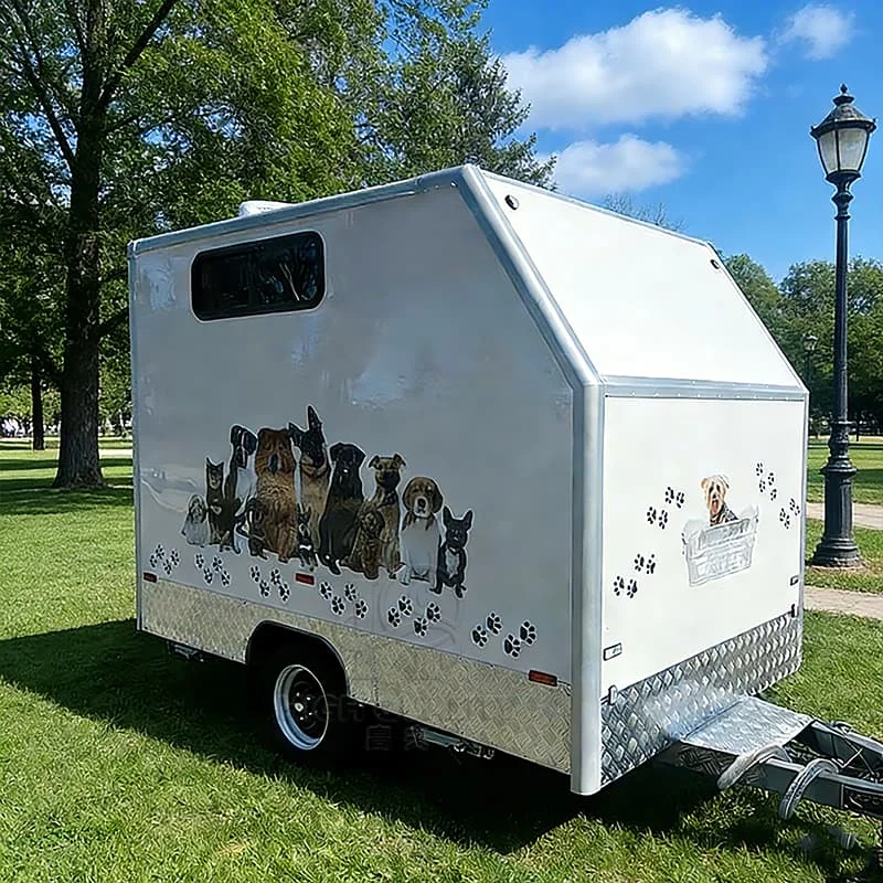 Robust Mobile Pet Grooming Trailer Built For Long Term Use Full Service Mobile Dog Wash Grooming Trailer