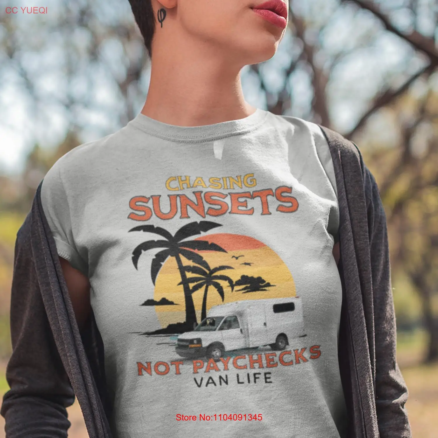 Van Life: Chasing Sunsets, Not Paychecks Unisex Jersey Short Sleeve Tee