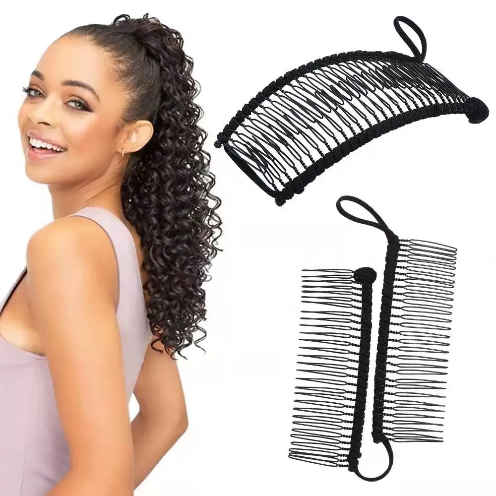 40 Stretch Double Side Hair Combs Banana Hair Clips Multistyling Tool For Thick Curly Hair Claw Clamp Women Fashion Accessories