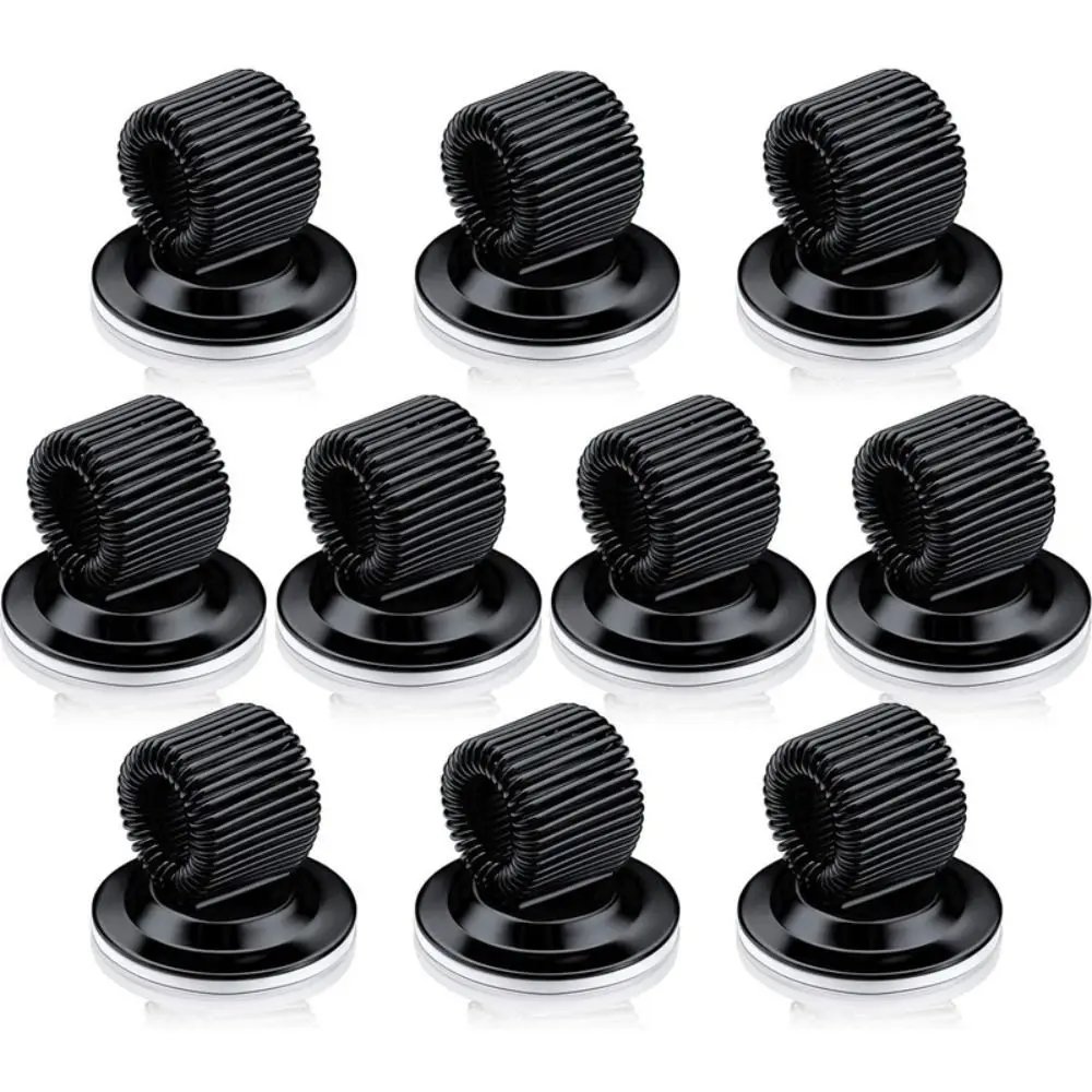 4Pcs Metal Spring-loadedPen Insert MultifunctionalPen ClipPen Holder Clips Self Adhesive SteelPen Holder Desktop Storage