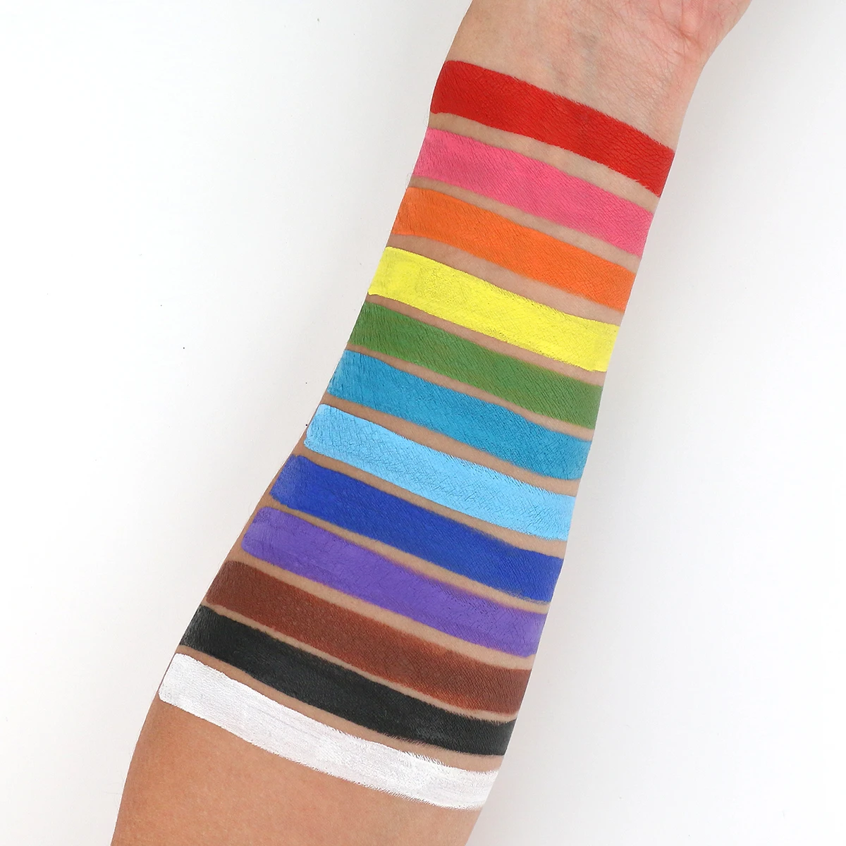 طلاء الوجه الاحترافي 18 جرام من Bowitzki، طلاء الجسم ذو أساس مائي، مكياج آمن للأطفال والكبار، لون واحد