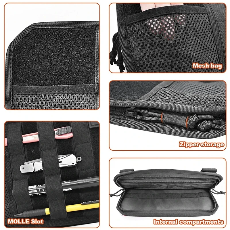 High Quality Sun Visor Organizer Universal Sunshade Clip for Car Accessories Storage Holder Molle Hunting Gears Bag