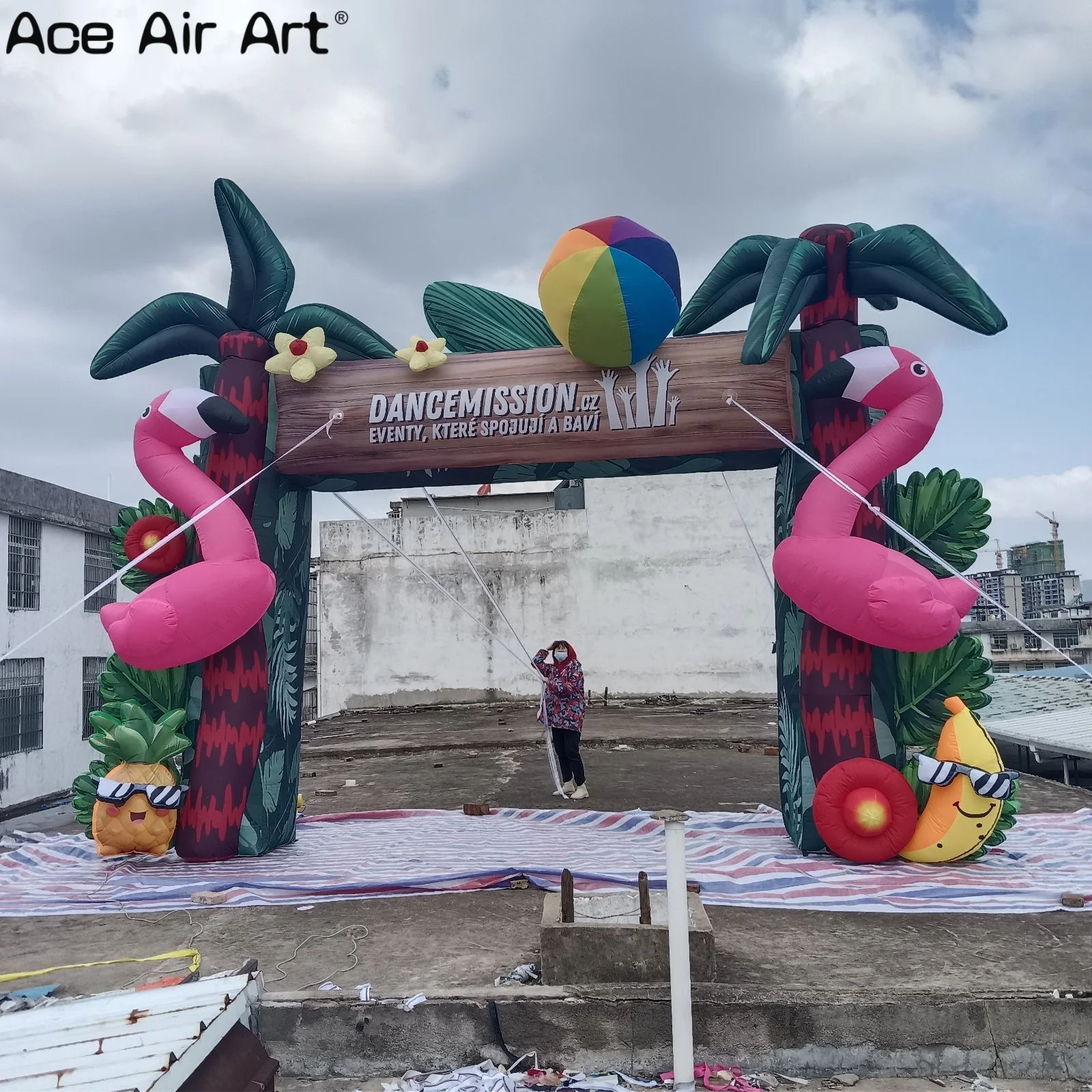 

Advertising Inflatable Archway for Parties Entrance, Inflatable Flamingo Arch for Events, Festivals, and Celebrations